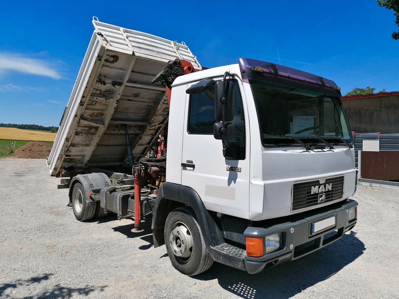 MAN L2000 8.163 / 10.163 Kipper m. Kran - Photo 2